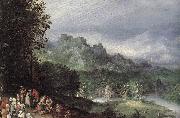 BRUEGHEL, Jan the Elder A Flemsh Fair (detail) ffg oil painting artist